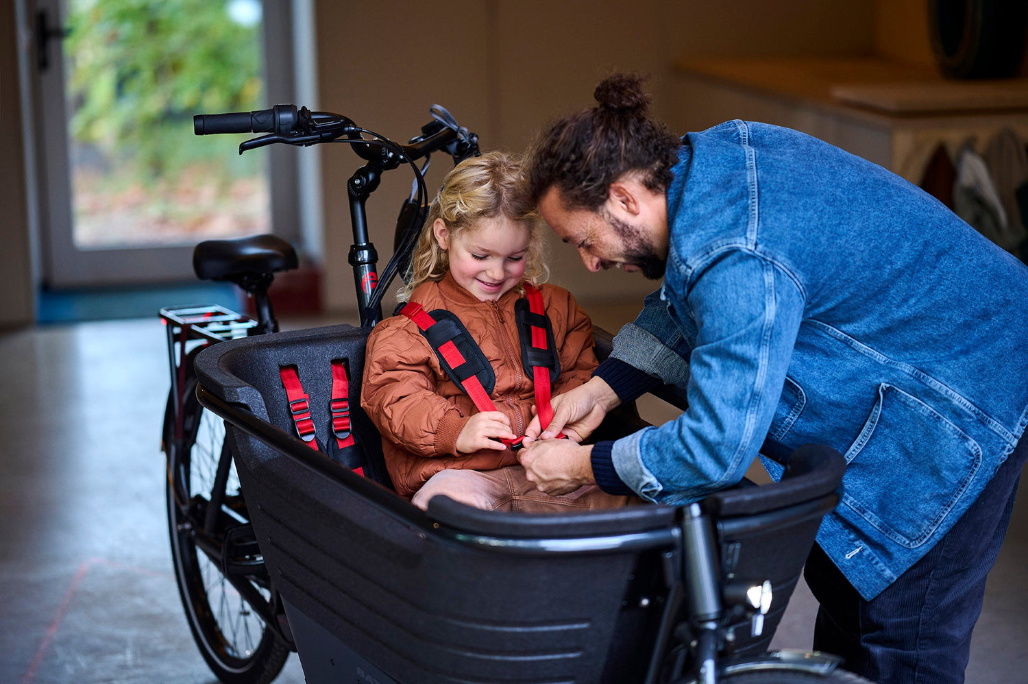 How do you safely transport children and luggage on your bike?